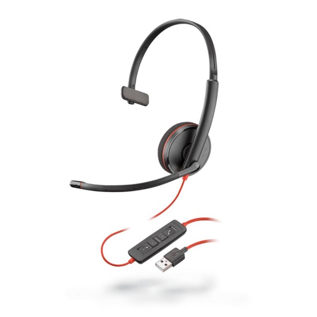 HP Poly BLACKWIRE C3210 моно слушалка, USB-A