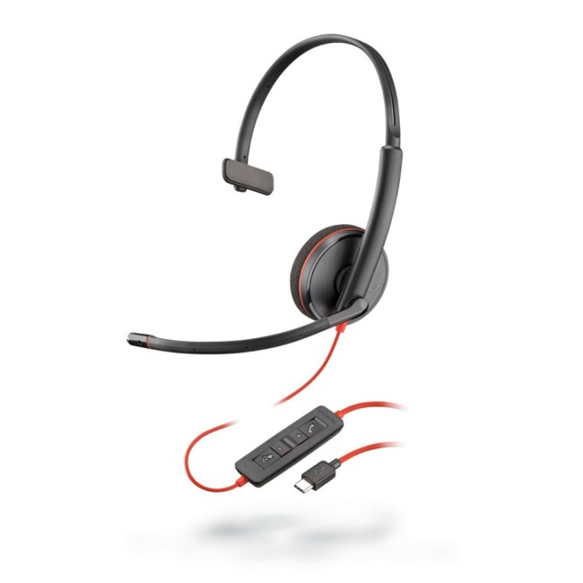 HP Poly BLACKWIRE C3210 моно слушалка, USB-C