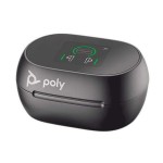 HP Poly Voyager Free 60+ UC слушалки тапи, Bluetooth, MS, USB-C, калъф за зареждане с тъчскрийн, черни