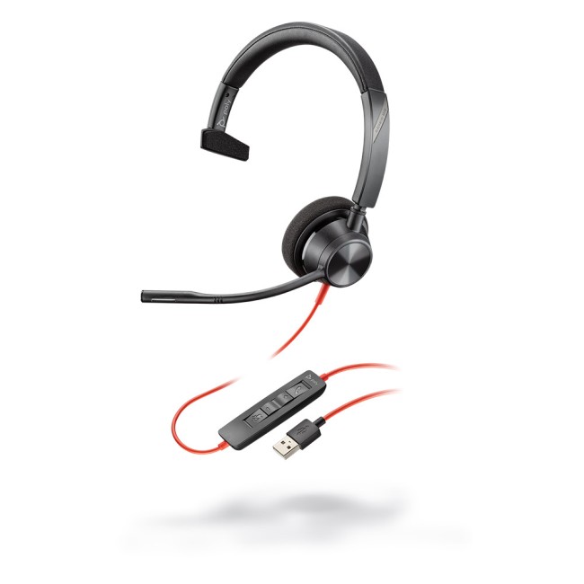 HP Poly BLACKWIRE 3310 моно слушалка, MS, USB-A