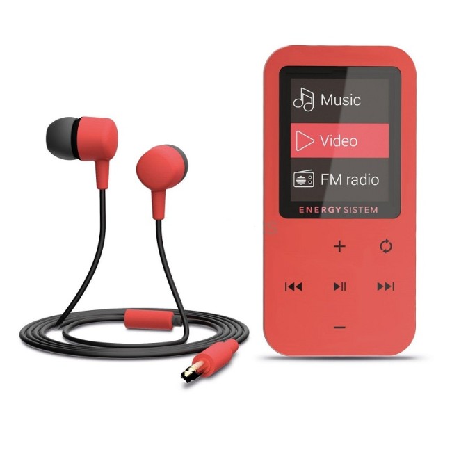 Energy TOUCH MP4 плейър, 8GB, сензорен дисплей, FM радио, червен