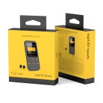 Energy TOUCH MP4 плейър, 16GB, сензорен дисплей, FM радио, Bluetooth, жълт нюанс