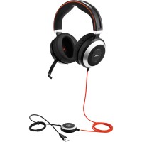 Jabra EVOLVE 80 стерео слушалки, UC, ANC, USB & 3.5мм жак 