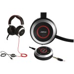 Jabra EVOLVE 80 стерео слушалки, UC, ANC, USB & 3.5мм жак 