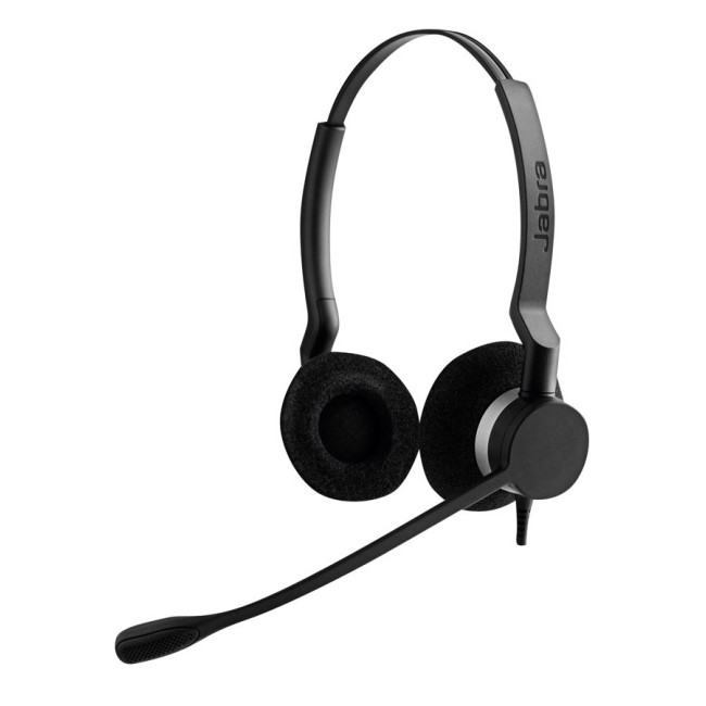 Jabra BIZ 2300 стерео слушалки, Wideband аудио, QD, черен 