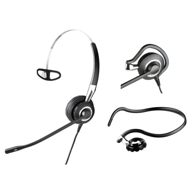 JABRA BIZ 2400 II IP моно слушалка с микрофон 3 в 1,  NC, QD