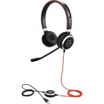 Jabra EVOLVE 40 стерео слушалки, UC, USB & 3.5мм жак 