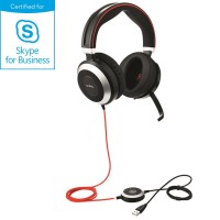 Jabra EVOLVE 80 стерео слушалки, MS, ANC, USB & 3.5мм жак 