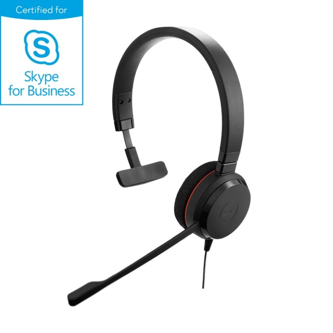 Jabra EVOLVE 20  моно слушалка с микрофон, MS, NC, USB-А