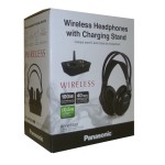Panasonic RP-WF830E телевизионни слушалки, RF предаване, докинг станция, черни