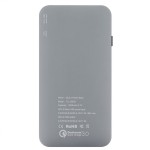 Tellur QC 3.0 Slim Metallic - 3 in 1 външна батерия, 5000mAh, сребриста