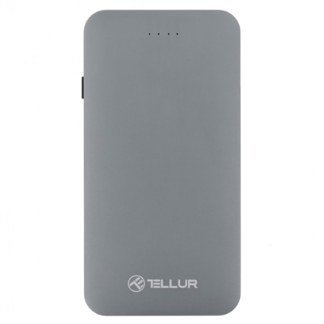Tellur QC 3.0 Slim Metallic - 3 in 1 външна батерия, 5000mAh, сребриста