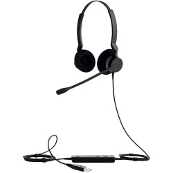 Jabra BIZ™ 2300 Duo Balanced Type: 82 E-STD жични слушалки с микрофон с шумопотискане и въртящо се рамо FreeSpin (носим със стандартна лента за глава); могат да се използват само със свързващ кабел: 8800-01-89