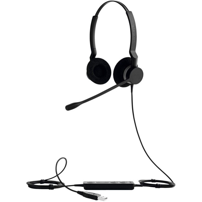 Jabra BIZ™ 2300 Duoo Balanced Type: 82 E-STD , Noice Cancelling microphone boom: FreeSpin (headband), can only be used with the connecting cord: 8800-01-89