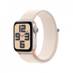 [mr9w3qca] Apple Watch SE2 v2 GPS 40mm Starlight Alu Case w Starlight Sport Loop