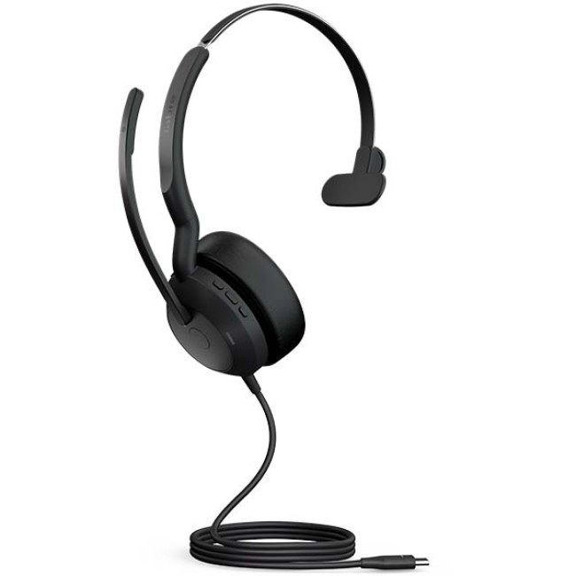 Jabra Evolve 2 50 USB-C UC Mono - Хендсфри слушалка, хендсфри за кола