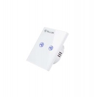 Tellur Smart WiFi суич, SS2N, 2 порта, 1800W, 10A, бял