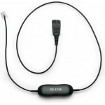 Jabra GN1216 Avaya свързващ кабел QD към RJ9, прав 80 cm, 8-степенен контрол на микрофона, черен, 88001-03 Jabra GN1216 Avaya свързващ кабел QD към RJ9, прав 80 cm, 8-степенен контрол на микрофона, черен, 88001-03