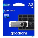 Goodram UTS2 USB флаш памет 32 GB USB 2.0 Type-A, черна/сребриста Goodram UTS2 USB флаш памет 32 GB USB 2.0 Type-A, черна/сребриста
