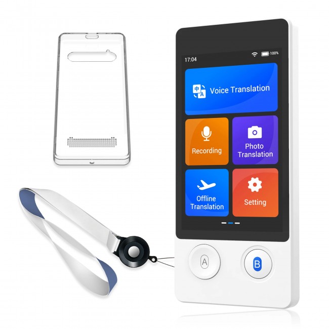 ANFIER W12S Offline Voice Translator – AI преводач с 144 езика и диалекта, 3,7-инчов сензорен екран ANFIER W12S Offline Voice Translator – AI преводач с 144 езика и диалекта, 3,7-инчов сензорен екран