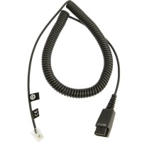 Jabra 8800-01-01 GN QD към RJ10 спираловиден кабел, 0,5–2 м