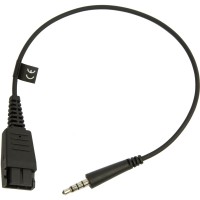 Jabra 8800-00-99 QD към 3,5 mm кабел, черен, прав