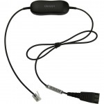 Jabra GN1221 кабел с ограничител на звука, 0,8 м – QD към RJ9 Jabra GN1221 кабел с ограничител на звука, 0,8 м – QD към RJ9