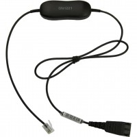 Jabra GN1221 кабел с ограничител на звука, 0,8 м – QD към RJ9