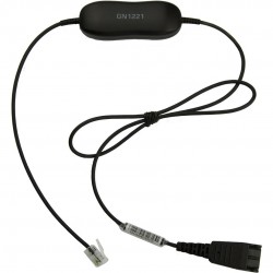 Jabra GN1221 кабел с ограничител на звука, 0,8 м – QD към RJ9
