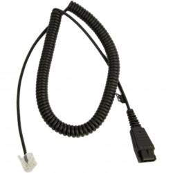 Jabra 8800-01-89 спираловиден свързващ кабел QD към RJ45, 0,5–2 м