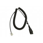 Jabra 8800-01-89 спираловиден свързващ кабел QD към RJ45, 0,5–2 м
