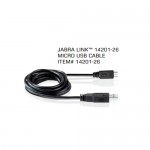 Jabra 14201-26 USB кабел USB-A към Micro-USB B, 150 см, черен Jabra 14201-26 USB кабел USB-A към Micro-USB B, 150 см, черен