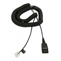 Jabra 8800-01-94 QD към RJ45 свързващ кабел за Siemens OpenStage, спираловиден, 0,5–2 м