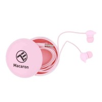 Tellur Macaron TLL162122 – розови жични слушалки с микрофон