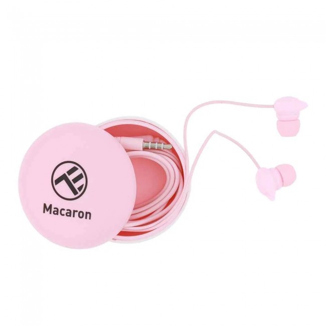 Tellur Macaron TLL162122 – розови жични слушалки с микрофон, 3.5 мм жак Tellur Macaron TLL162122 – розови жични слушалки с микрофон, 3.5 мм жак