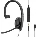 EPOS | Sennheiser SC 135 USB-C жична моно слушалка, MS, USB-C и 3.5 мм жак EPOS | Sennheiser SC 135 USB-C жична моно слушалка, MS, USB-C и 3.5 мм жак