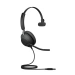 Jabra EVOLVE2 40 SE моно слушалка, USB-A, MS, черен Jabra EVOLVE2 40 SE моно слушалка, USB-A, MS, черен