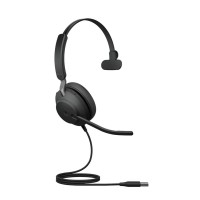 Jabra EVOLVE2 40 SE моно слушалка, USB-A, MS, черен