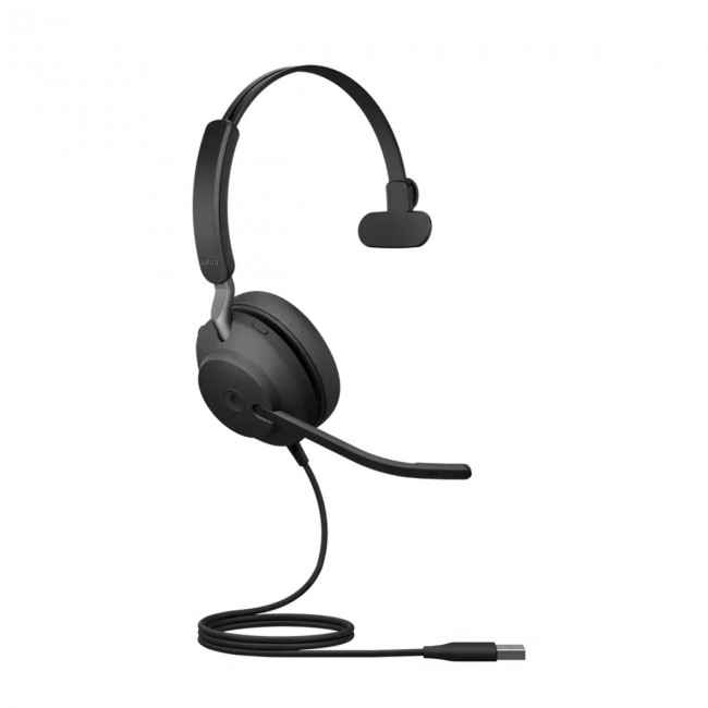 Jabra EVOLVE2 40 SE моно слушалка, USB-A, MS, черен Jabra EVOLVE2 40 SE моно слушалка, USB-A, MS, черен