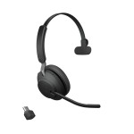 Jabra Evolve2 65 моно слушалка, UC, Link380 USB-C, черна Jabra Evolve2 65 моно слушалка, UC, Link380 USB-C, черна