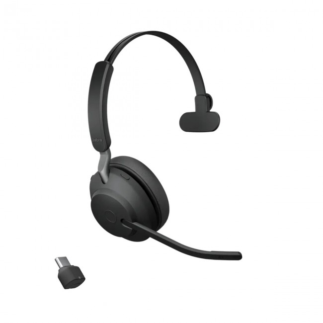 Jabra Evolve2 65 моно слушалка, UC, Link380 USB-C, черна Jabra Evolve2 65 моно слушалка, UC, Link380 USB-C, черна