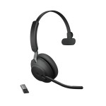 Jabra EVOLVE2 65 моно слушалка, MS, Link380a USB-A, черна Jabra EVOLVE2 65 моно слушалка, MS, Link380a USB-A, черна