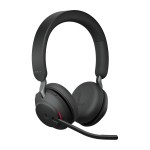 Jabra Evolve2 65 MS Stereo Desk Stand Black – стерео Bluetooth слушалки със стойка, Link380a USB-A Jabra Evolve2 65 MS Stereo Desk Stand Black – стерео Bluetooth слушалки със стойка, Link380a USB-A