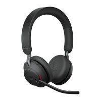 Jabra Evolve2 65 MS Stereo Desk Stand Black – стерео Bluetooth слушалки със стойка, Link380a USB-A