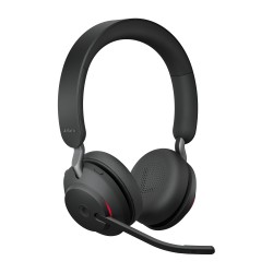 Jabra Evolve2 65 MS Stereo Desk Stand Black – стерео Bluetooth слушалки със стойка, Link380a USB-A
