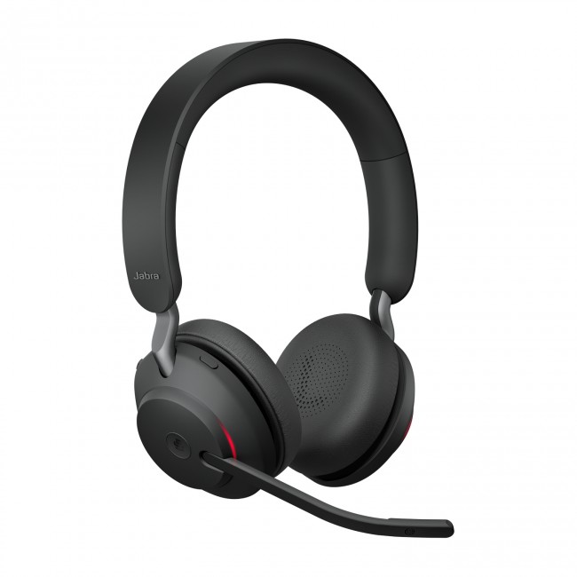 Jabra Evolve2 65 MS Stereo Desk Stand Black – стерео Bluetooth слушалки със стойка, Link380a USB-A Jabra Evolve2 65 MS Stereo Desk Stand Black – стерео Bluetooth слушалки със стойка, Link380a USB-A