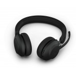 Jabra Evolve2 65 стерео слушалки със стойка, UC, Link380 USB-A, черни Jabra Evolve2 65 стерео слушалки със стойка, UC, Link380 USB-A, черни