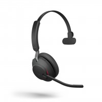 Jabra Evolve2 65 моно слушалка + стойка, UC, Link380 USB-A, черна
