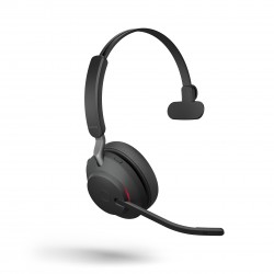 Jabra Evolve2 65 моно слушалка + стойка, UC, Link380 USB-A, черна