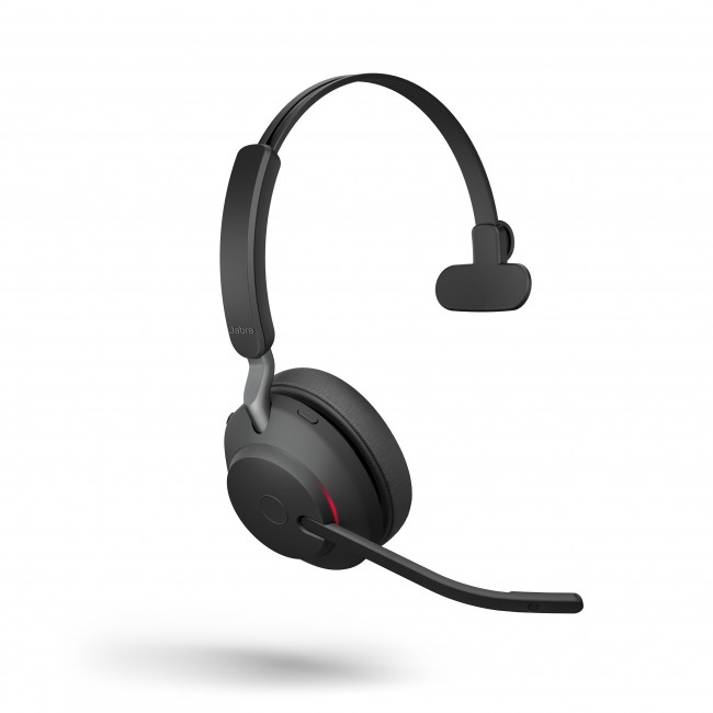 Jabra Evolve2 65 моно слушалка + стойка, UC, Link380 USB-A, черна Jabra Evolve2 65 моно слушалка + стойка, UC, Link380 USB-A, черна